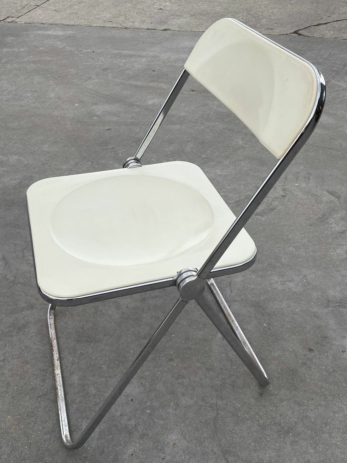 4 Plia Folding Chairs By Giancarlo Piretti For Castelli photo vintage