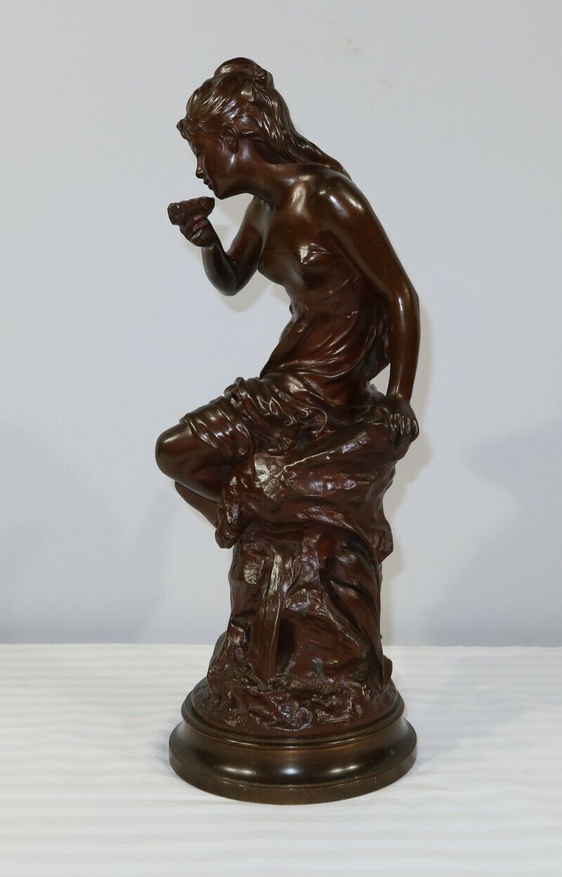 Bronze “La Source”, By M. Moreau – Mid 19th Century photo vintage