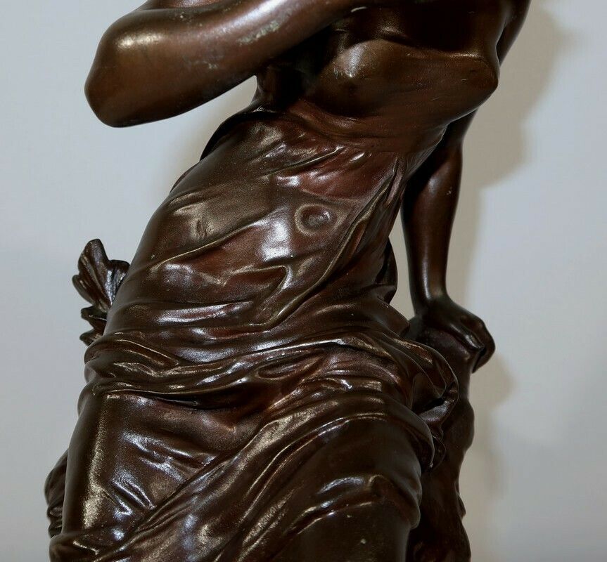 5469.3 Bronze “La Source”, By M. Moreau – Mid 19th Century photo
