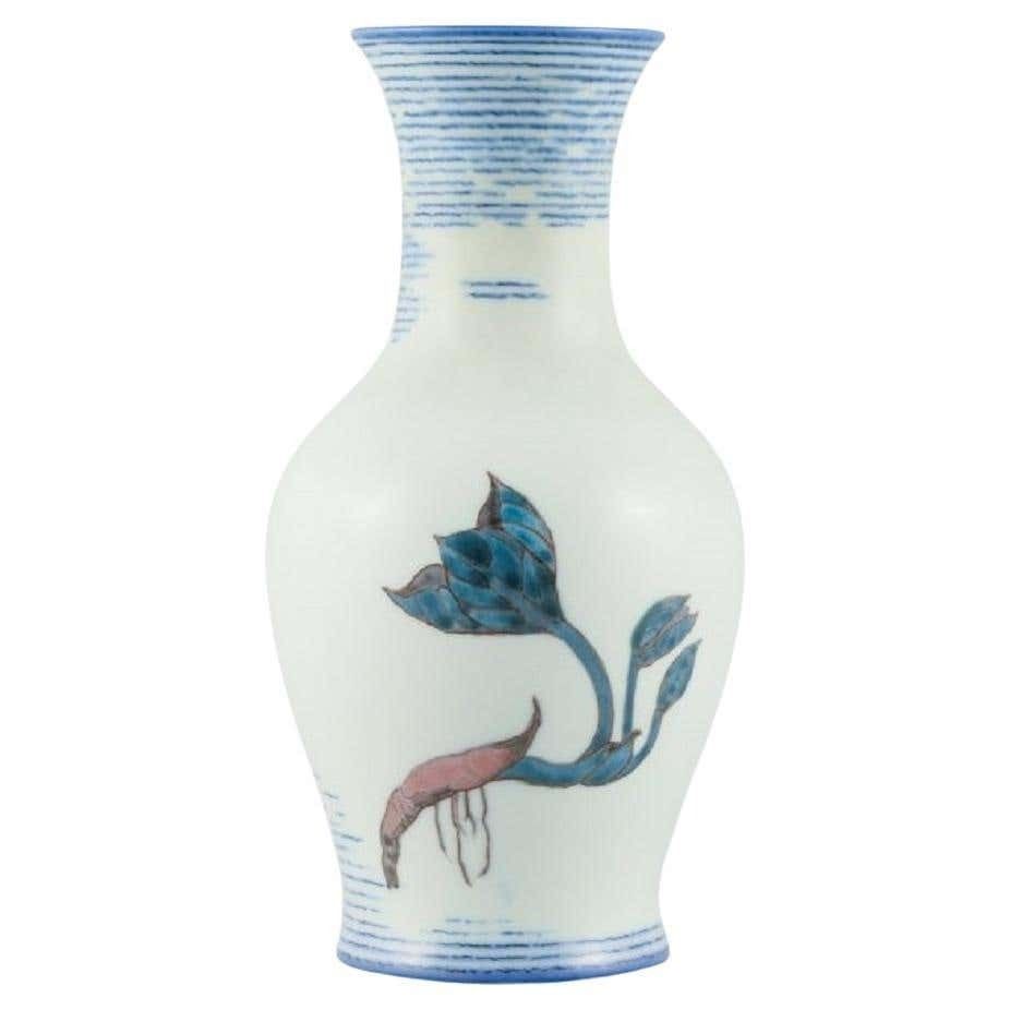 Jo Hahn Locher For Bing & Grøndahl, Unique Art Deco Vase, 1930s