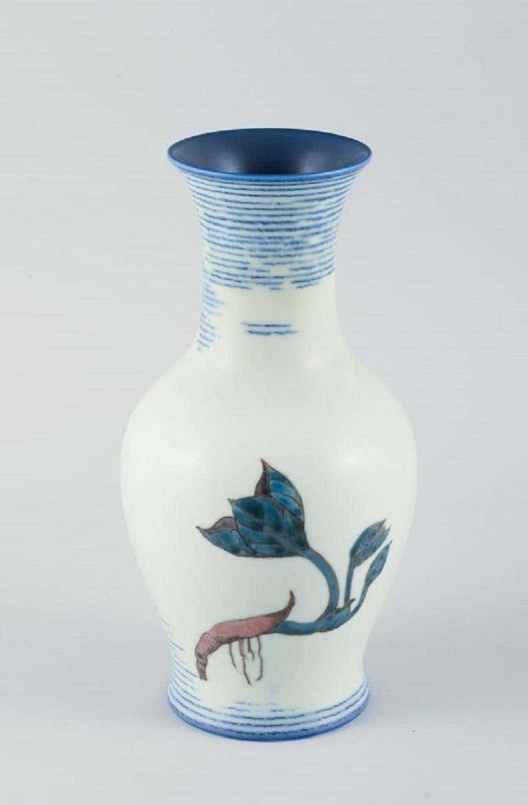 Jo Hahn Locher For Bing & Grøndahl, Unique Art Deco Vase, 1930s photo furniture
