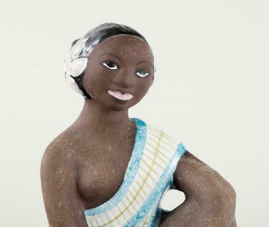 Mari Simmulson For Upsala Ekeby, Rare Ceramic Figure Of A Tahitian Woman photo Home Decor