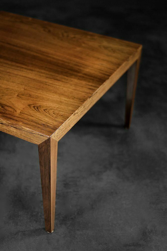 Vintage Mid Century Scandinavian Rosewood Coffee Table By Severin Hansen For Haslev Møbelfabrik, 1960s photo vinterior