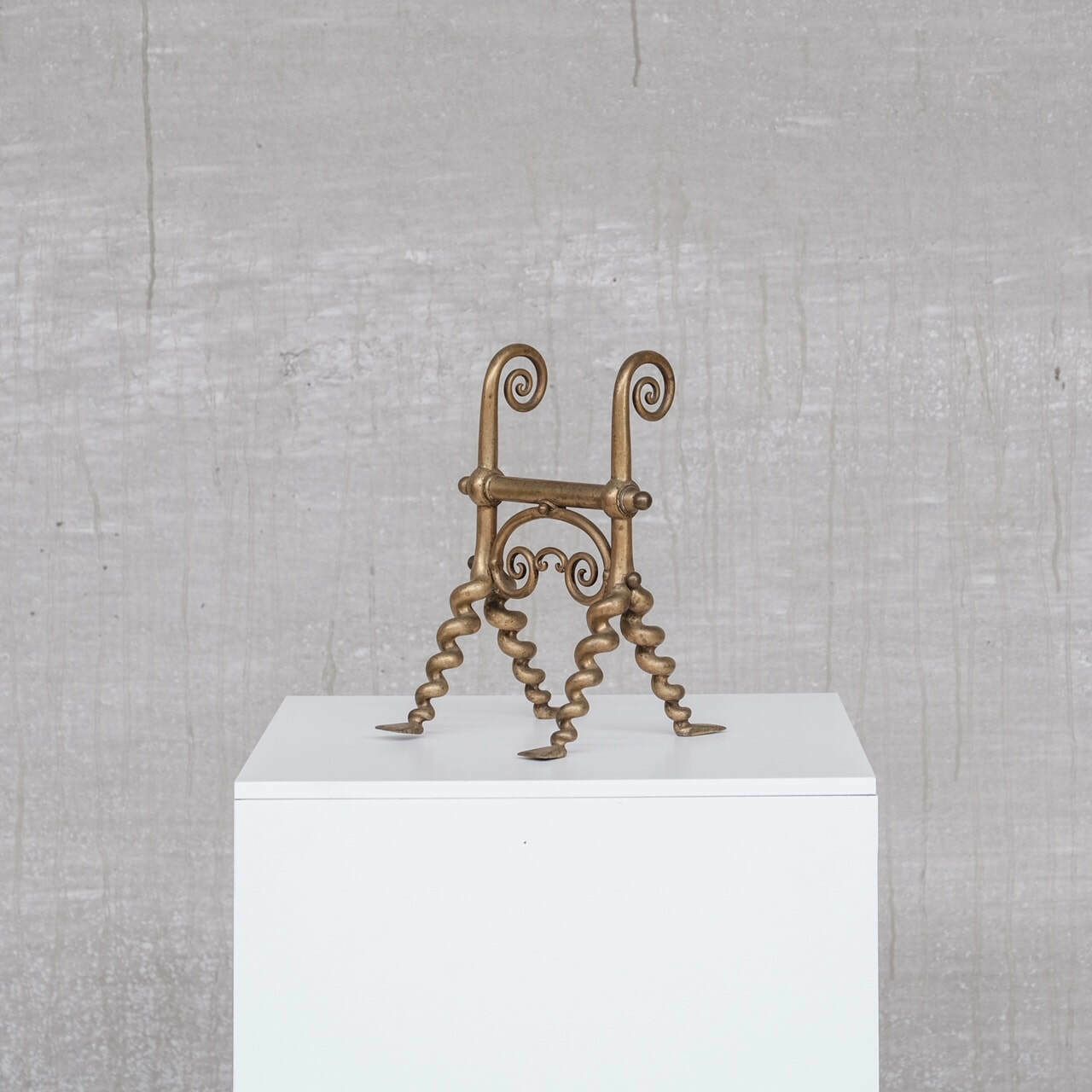 Brass Aesthetic Antique Fire Dogs photo furniture