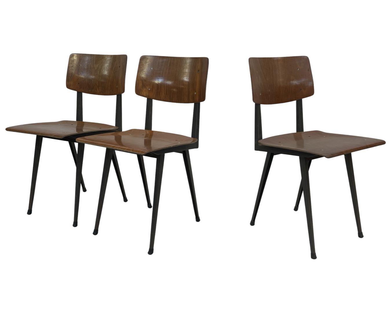 Set Of 4 Marko Holland School Chairs, 1960s photo 510.64
