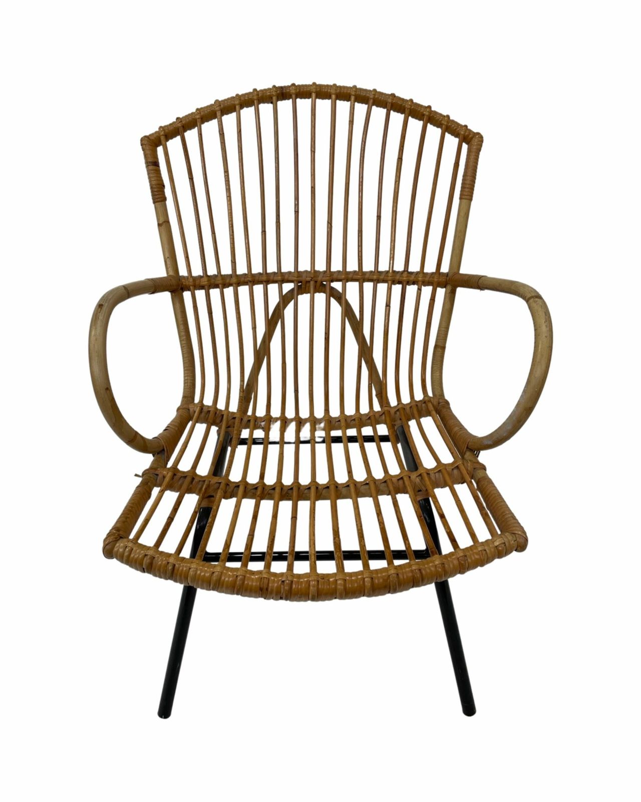 Rattan Armchair By Dirk Van Sliedregt Rohe Noordwolde 1960 In The Netherlands photo vinterior