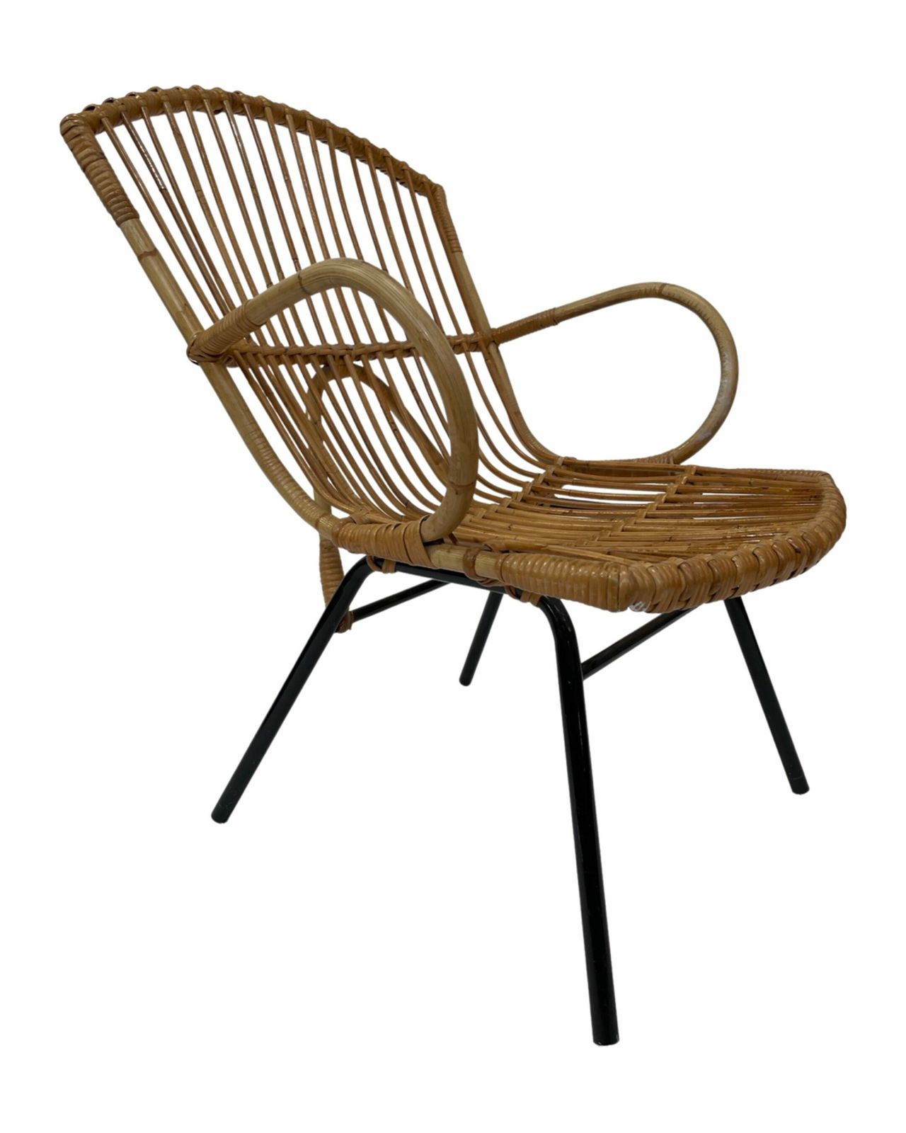 Rattan Armchair By Dirk Van Sliedregt Rohe Noordwolde 1960 In The Netherlands photo buy