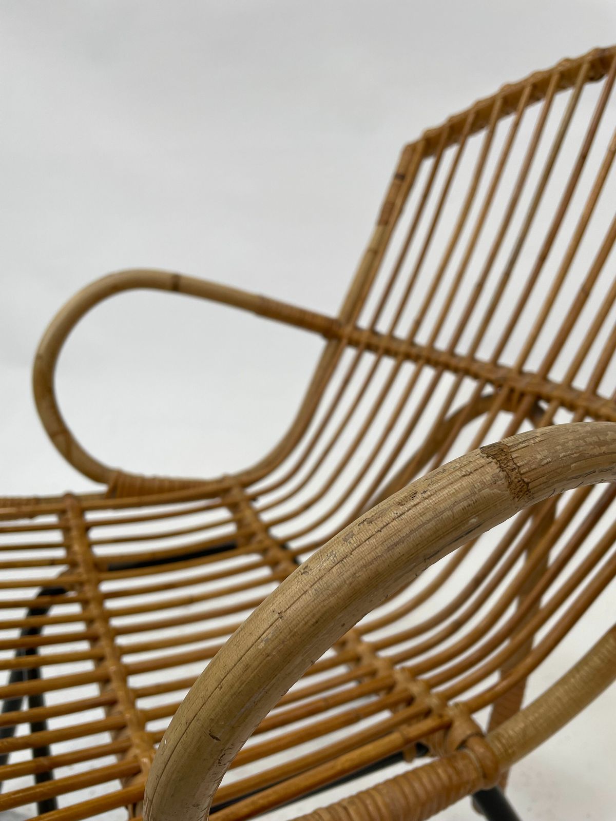 Furniture Rattan Armchair By Dirk Van Sliedregt Rohe Noordwolde 1960 In The Netherlands photo