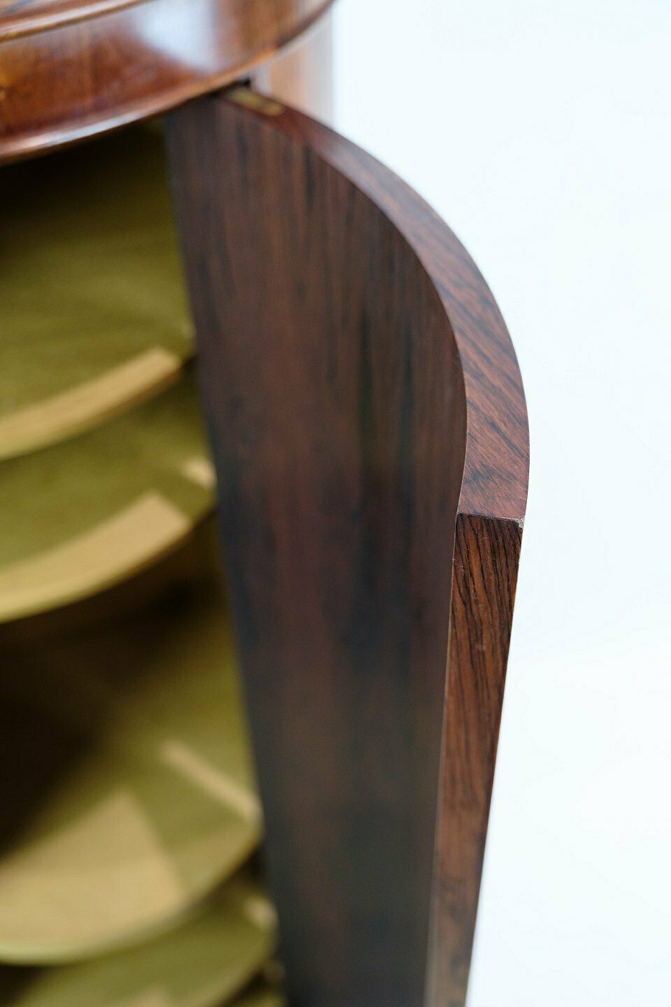 Oval Pedestal Cabinet In Rosewood Stamp No. 205 6. By Johannes Sorth For Bornholms Møbelfabrik, Nexø photo 1570.0