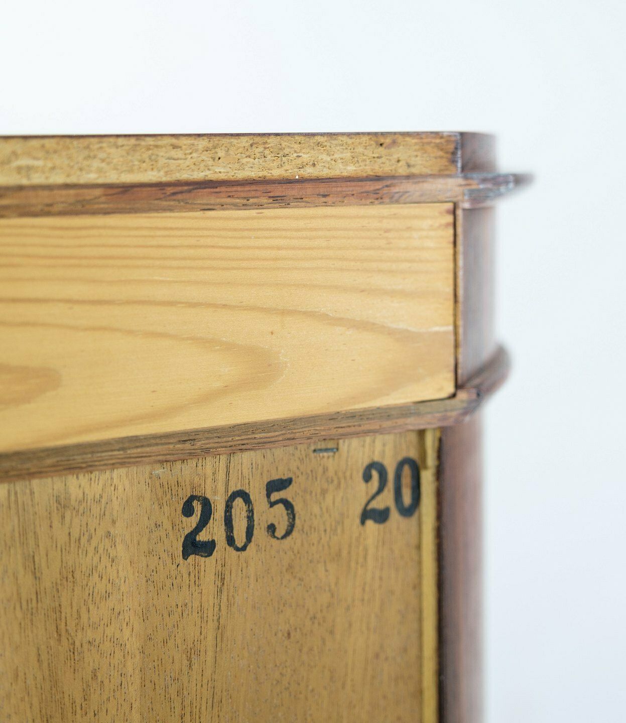 Oval Pedestal Cabinet In Rosewood Stamp No. 205 6. By Johannes Sorth For Bornholms Møbelfabrik, Nexø photo vintage