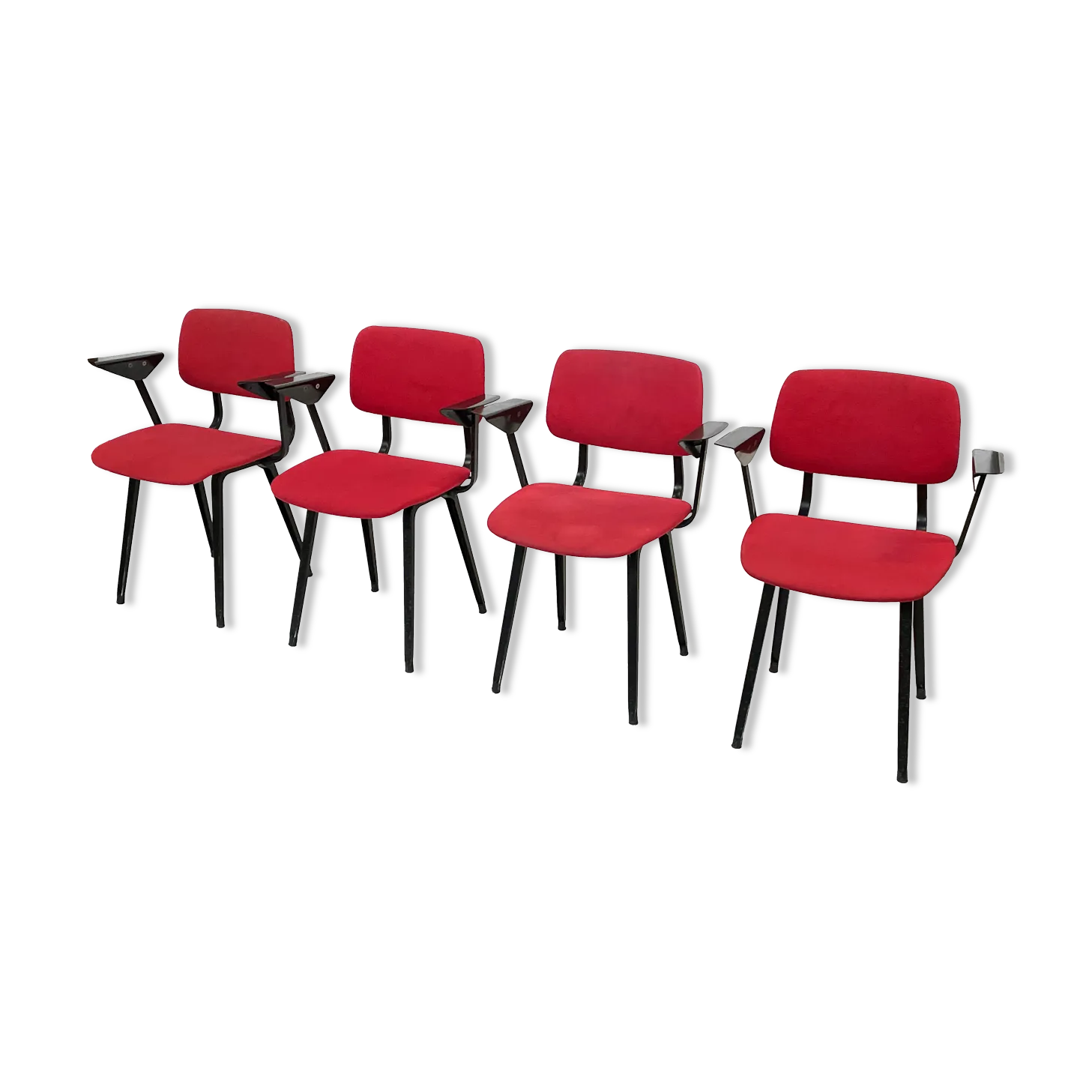 Set Of 4 Revolt Chairs By Friso Kramer For Ahrend De Cirkel photo Furniture