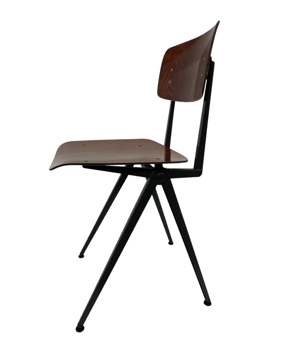 Marko Holland Industrial School Chair 60's Netherlands Design photo vintage