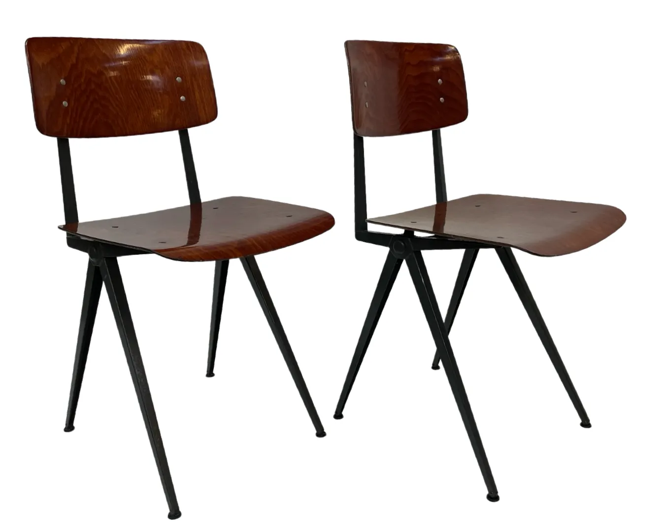photo vintage Marko Holland Industrial School Chair 60's Netherlands Design