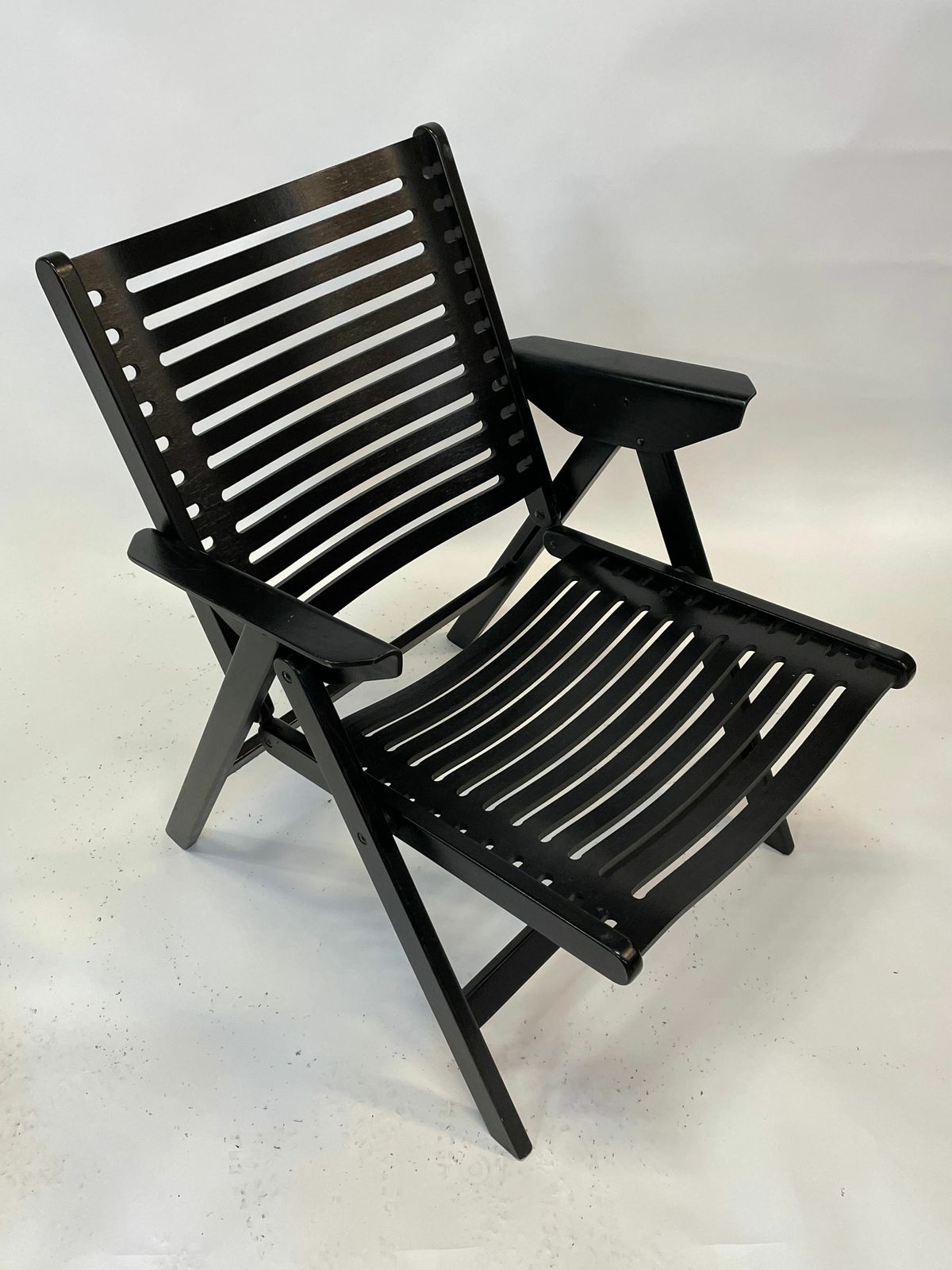 Niko Kralj Slovenian Rex Plywood Folding Chair For Stol 1950s In Black photo vintage