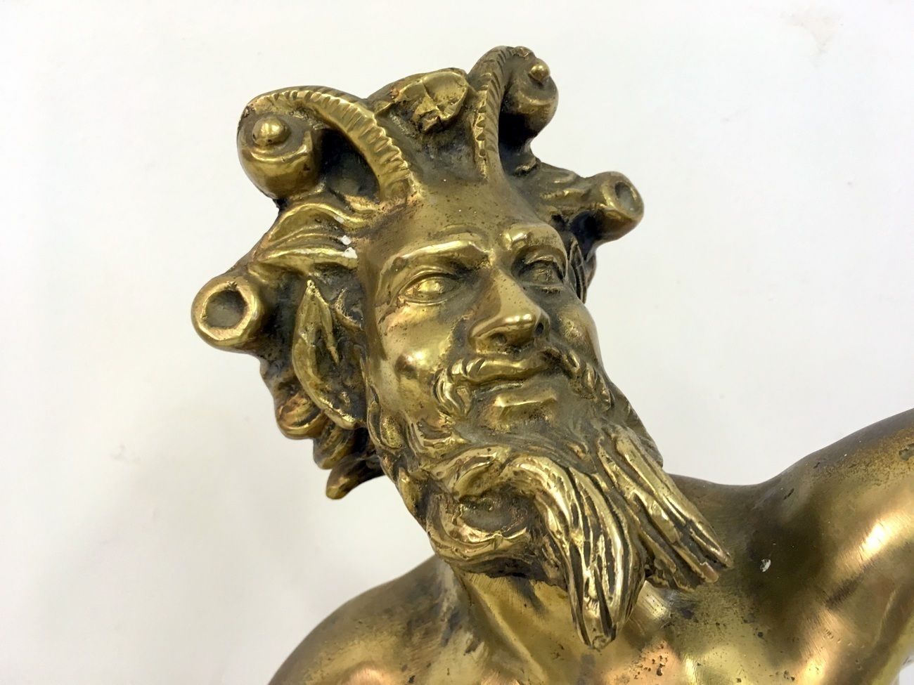 Gilt Bronze Figure Of The Dancing Faun Of Pompeii photo 1895.0