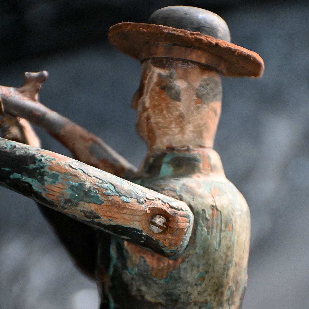 Folk Art Figure Of A Huntsman photo vinterior