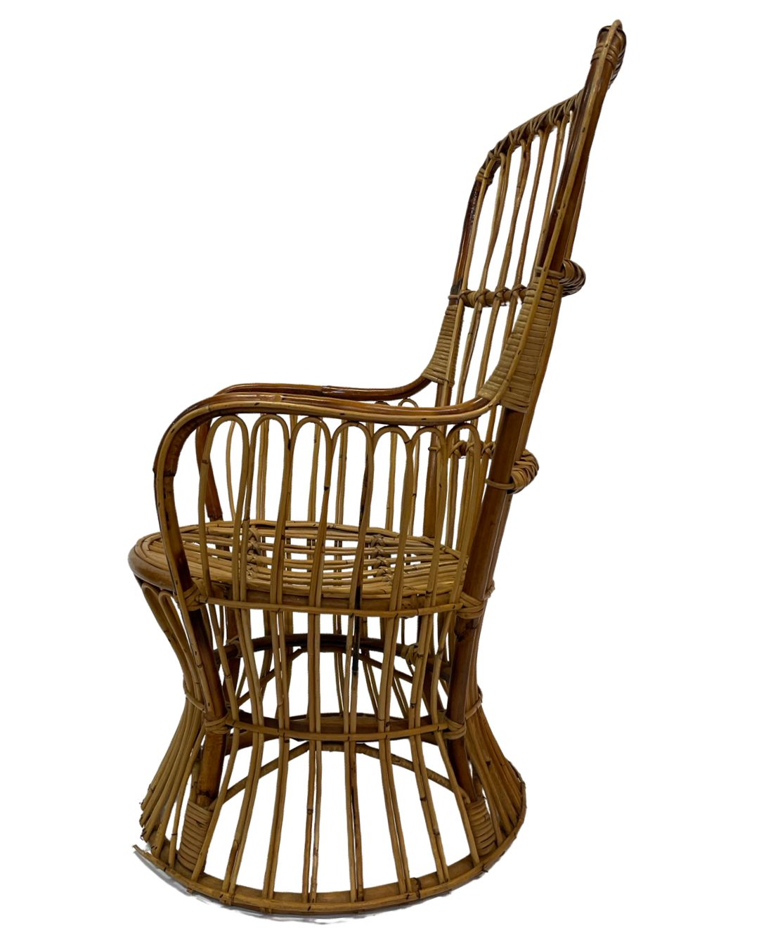 photo vinterior Set Of Two Mid Century Rattan Armchairs By Bonacina 1950 Design
