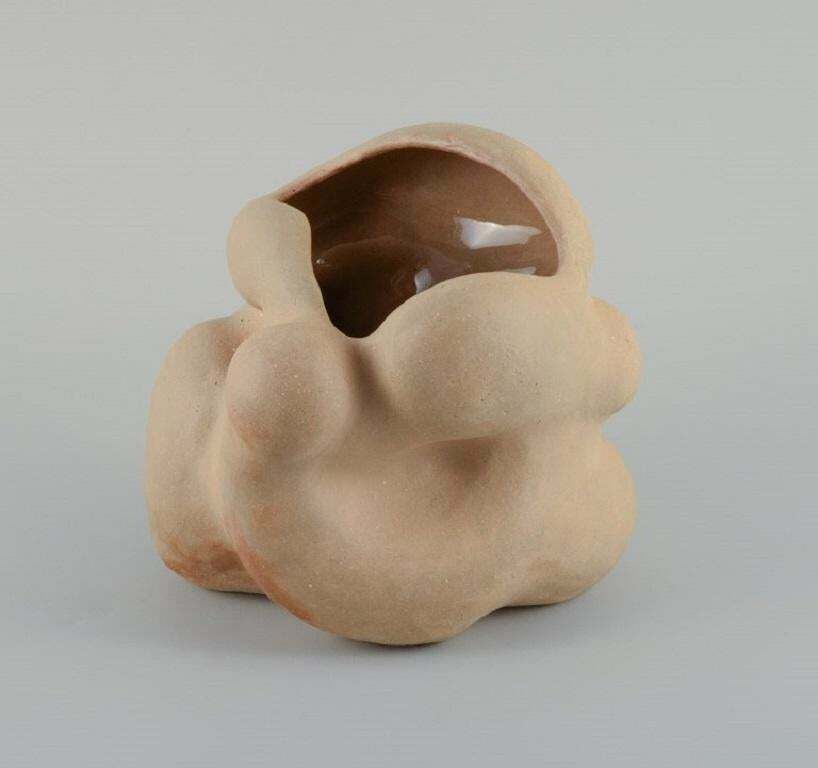 Christina Muff, Danish Contemporary Ceramicist Unique Organically Shaped Vase