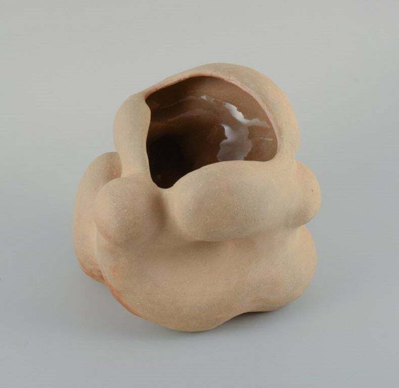 Christina Muff, Danish Contemporary Ceramicist Unique Organically Shaped Vase photo 678.0