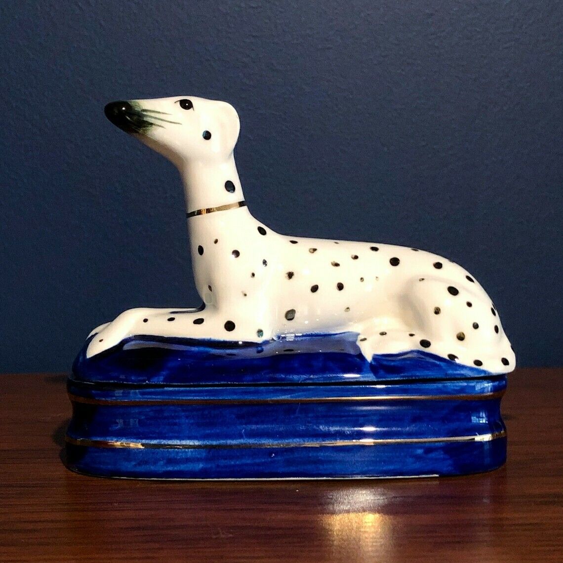 Retro Dalmatian Trinket Box By Fitz & Floyd photo 95.0
