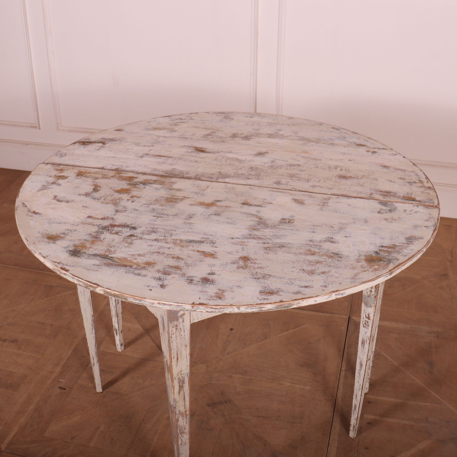 Pair Of Swedish Demi Lune Console Tables photo Furniture