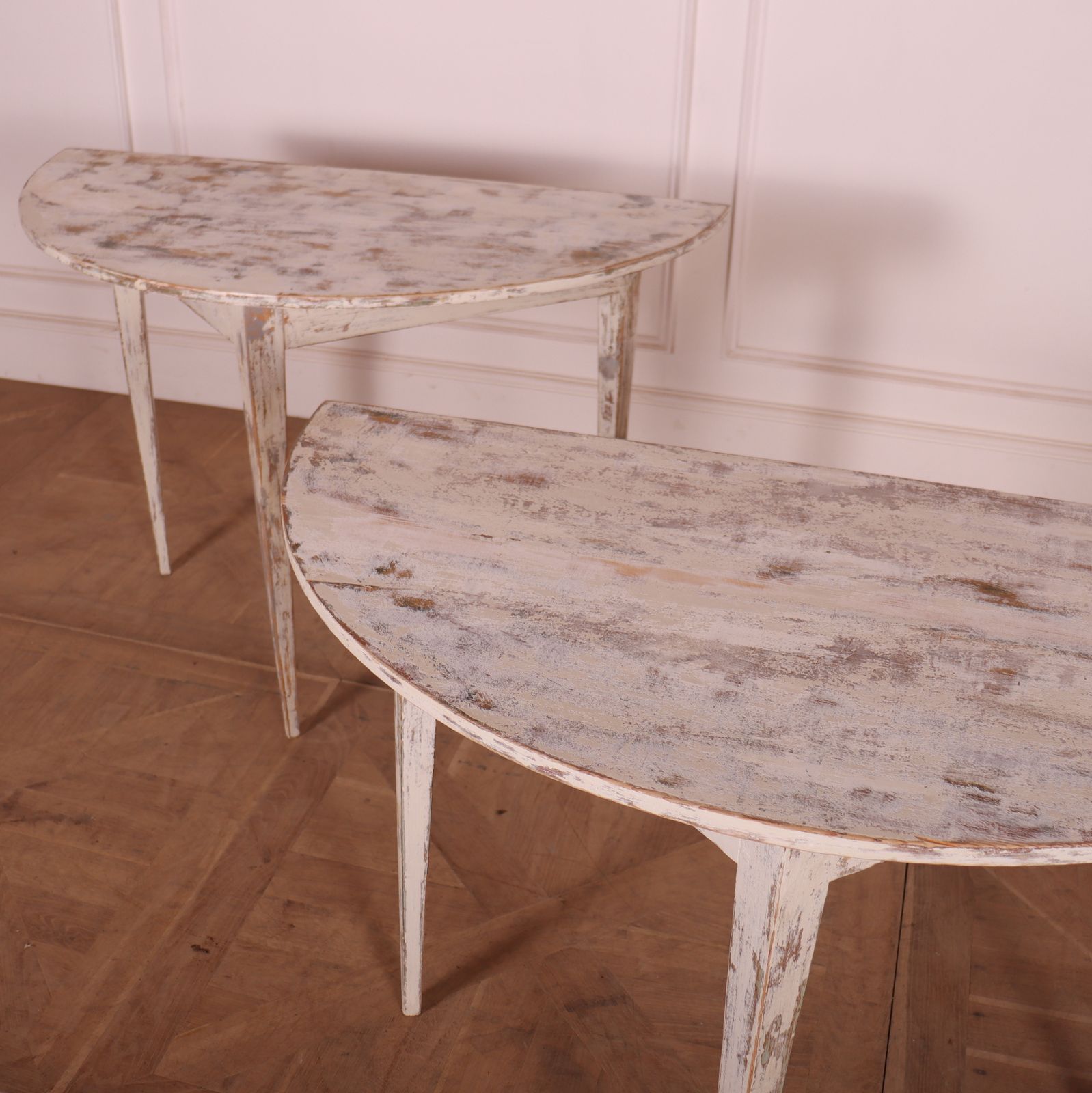 Pair Of Swedish Demi Lune Console Tables photo 2880.0