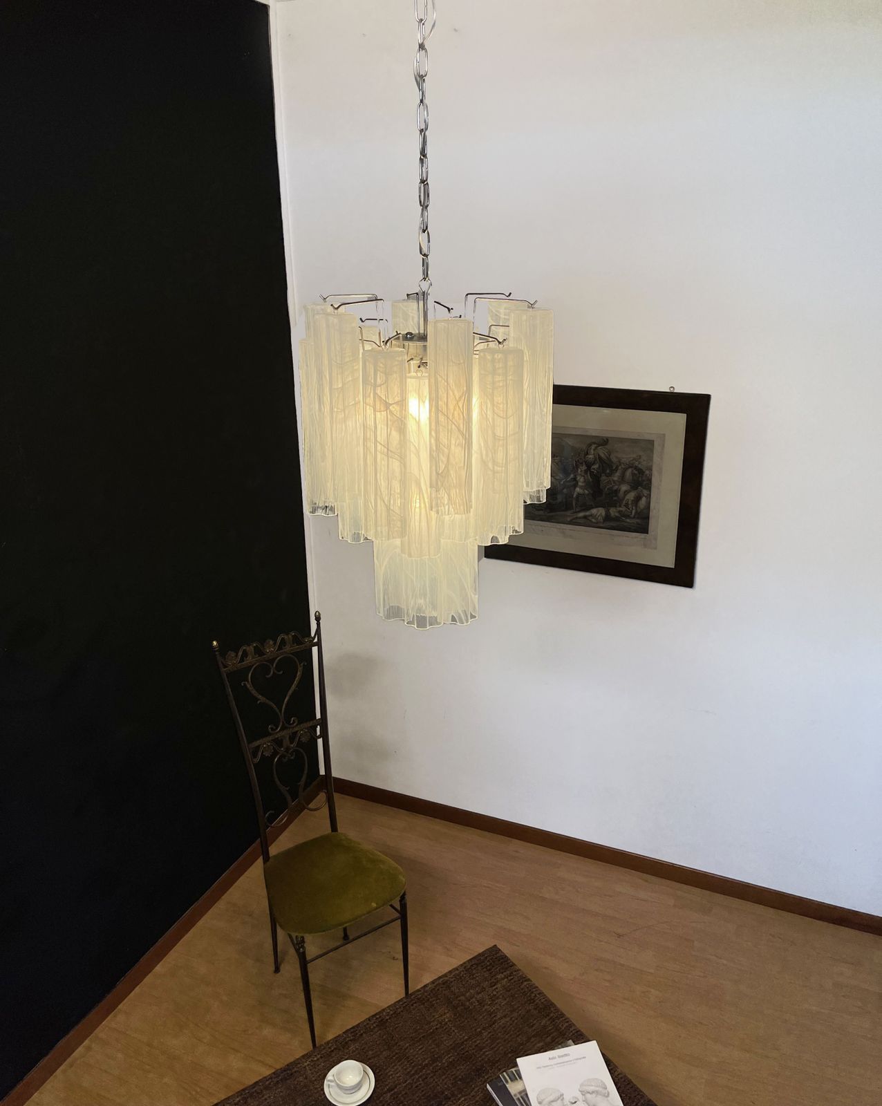 Lighting Fantastic Glass Tube Chandelier   30 Albaster White Glasses photo