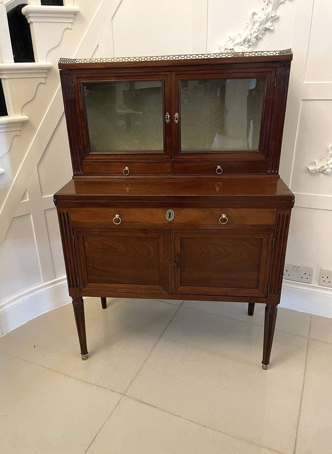 2795.0 Quality Antique French Mahogany Fold Down Desk photo