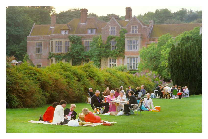 'Glyndbourne Picnics' Homer Sykes Framed In White photo furniture
