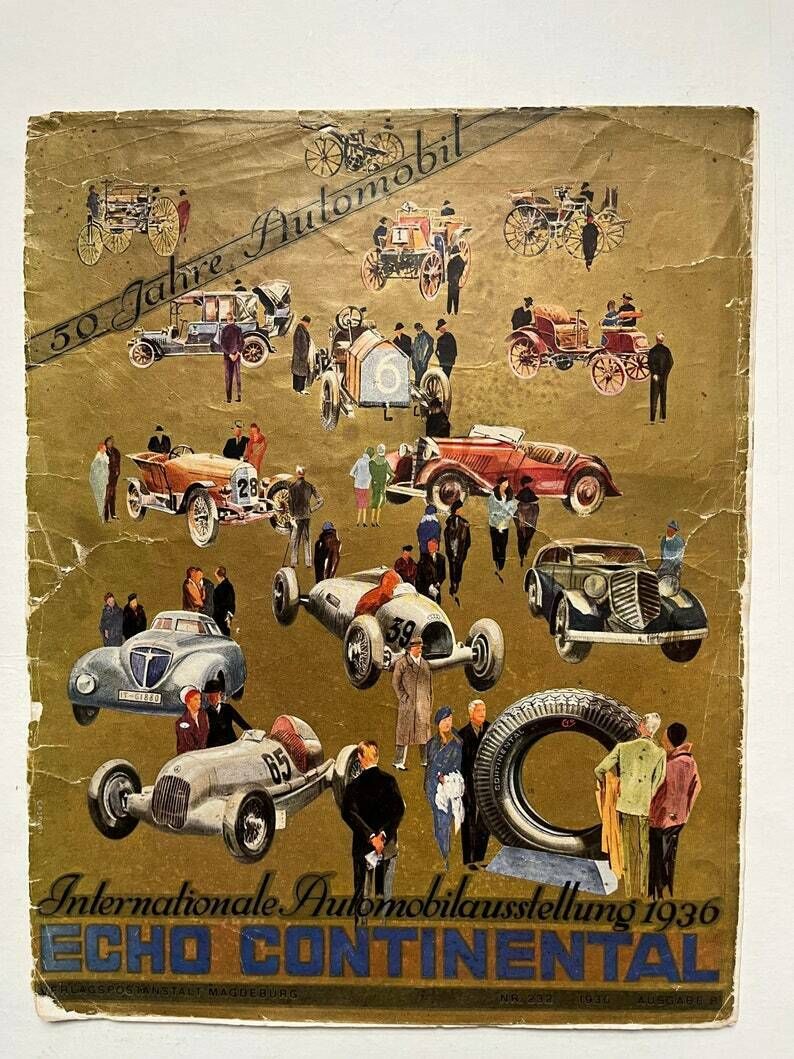 Echo Continental   Vintage Motoring Magazine Cover Print 1936 photo 76.0