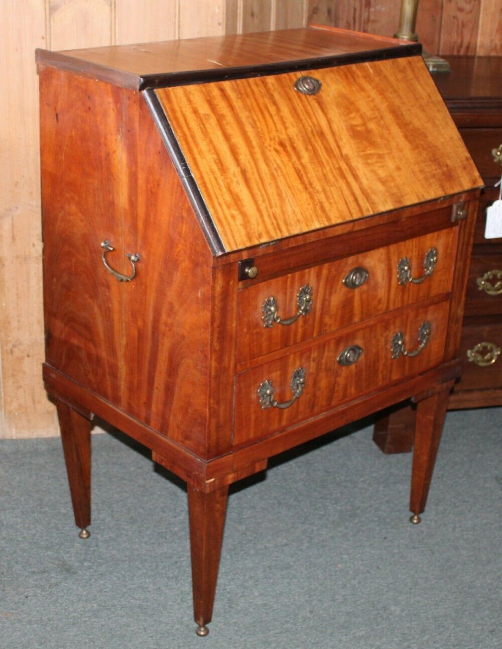 Small Edwardian Satinwood Bureau photo furniture