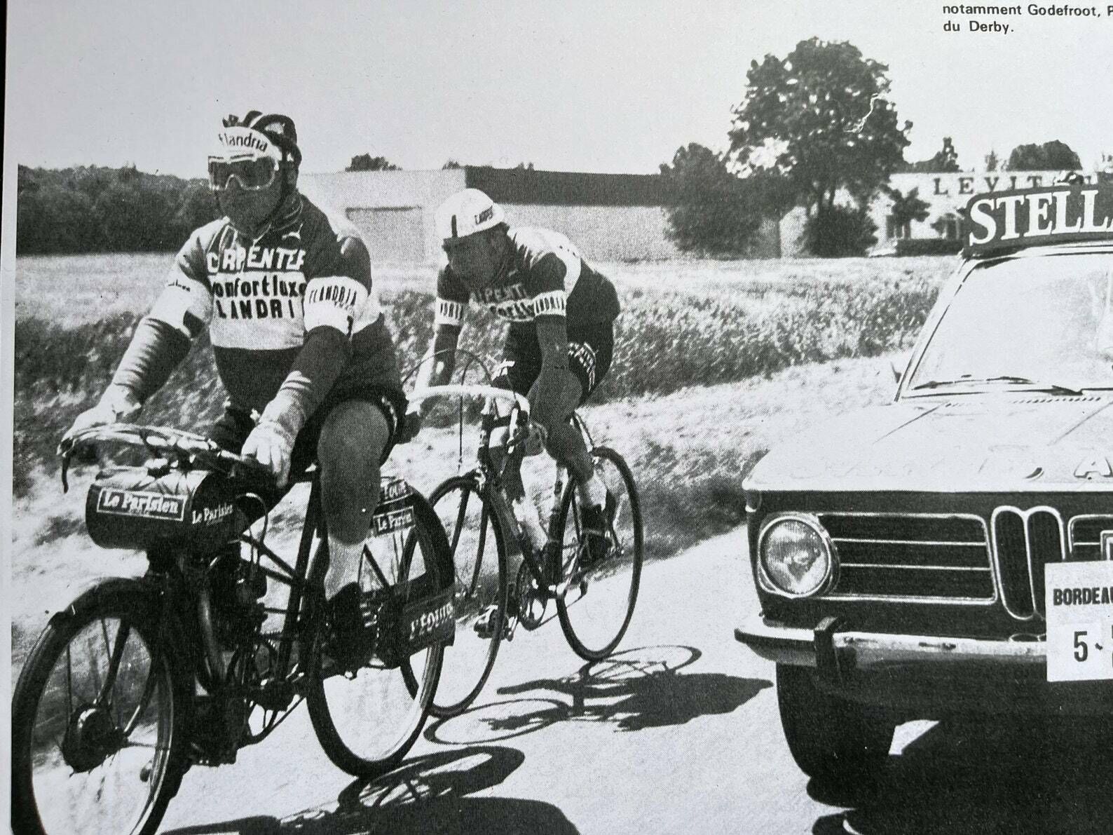 Vintage Tour De France Cycling Print 1975 photo for sale