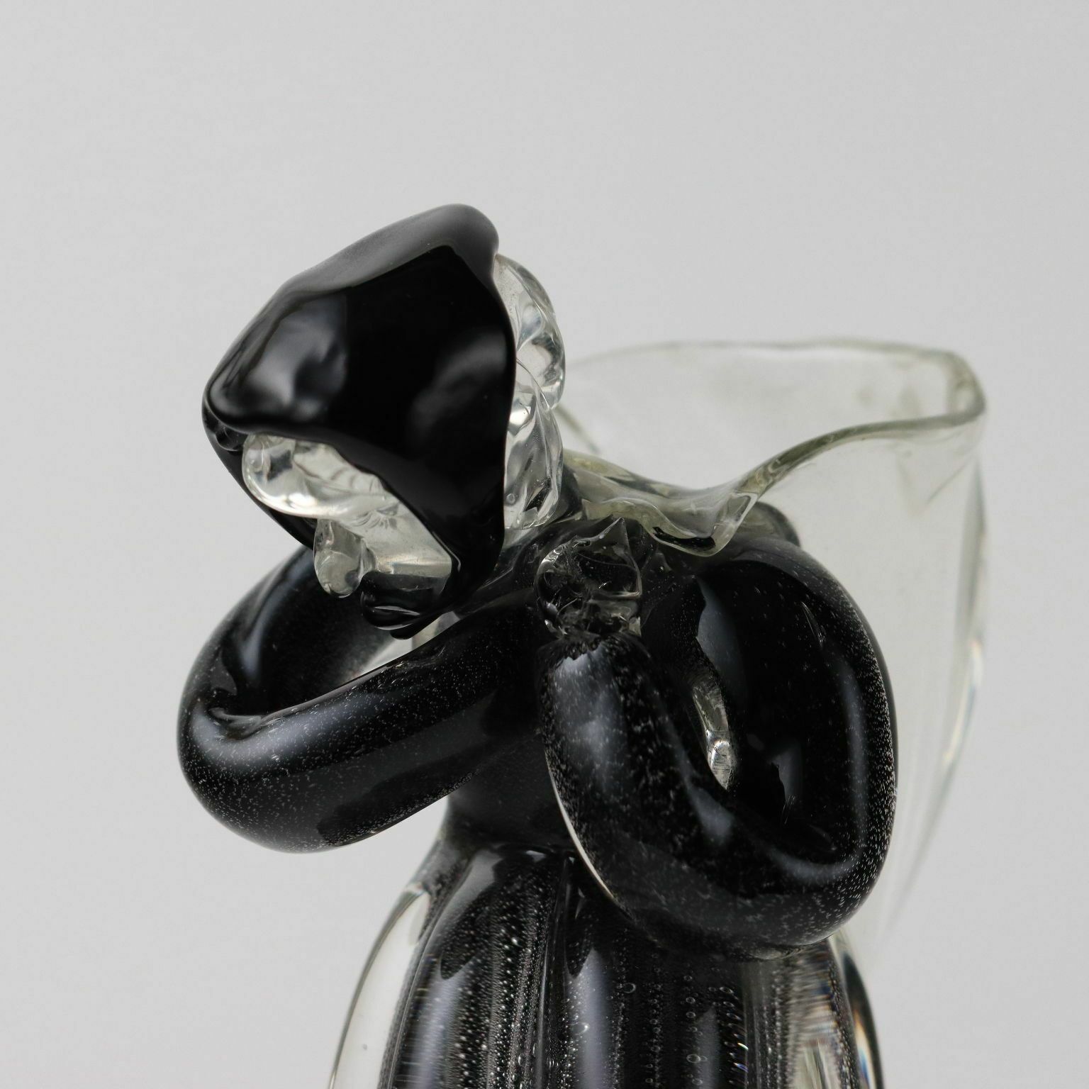 Woman With Pannier Murano Glass Italy XX Century photo for sale
