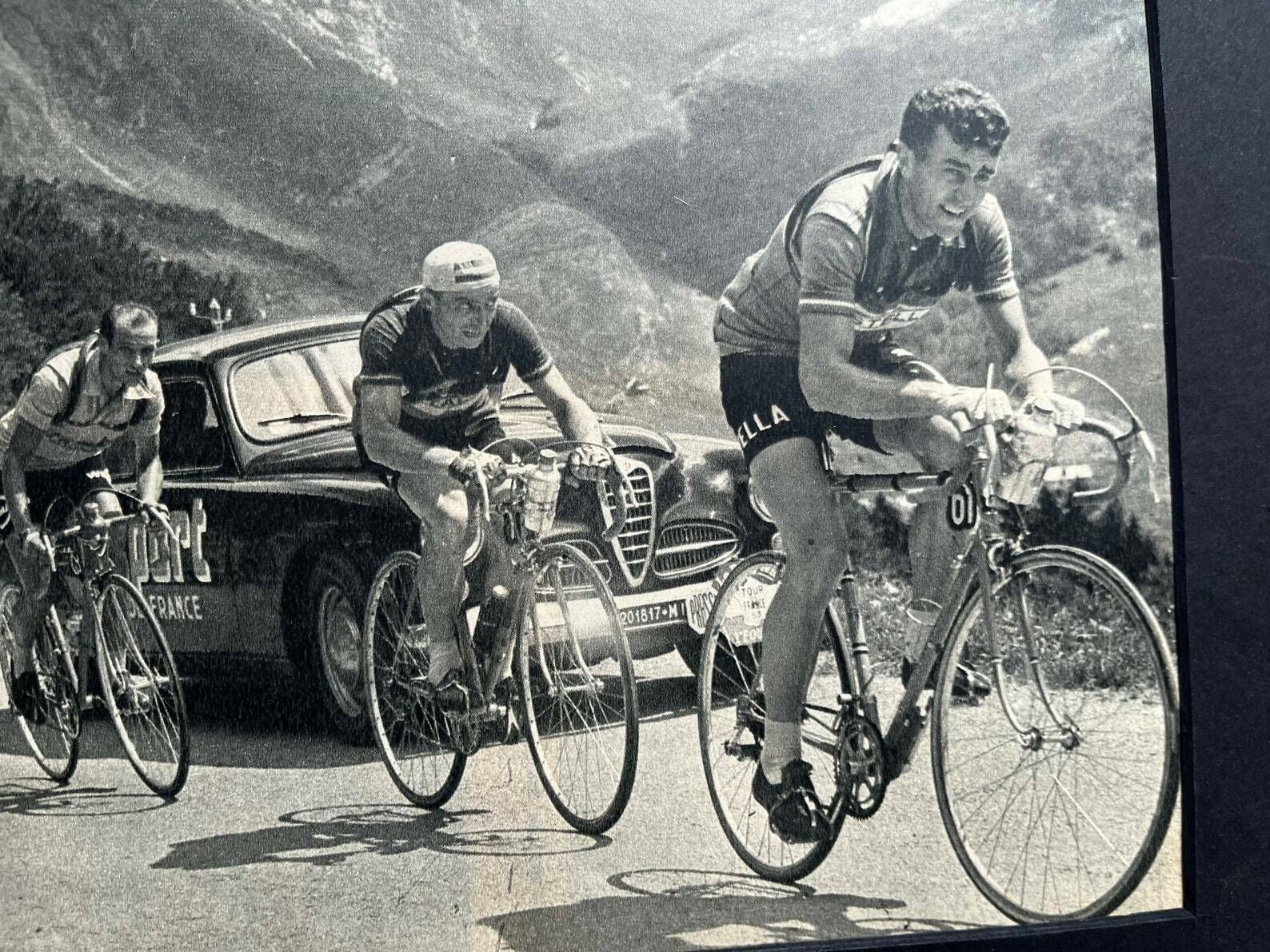 Vintage Tour De France Cycling Print Louison Bobet Hugo Koblet 1951 photo 69.0