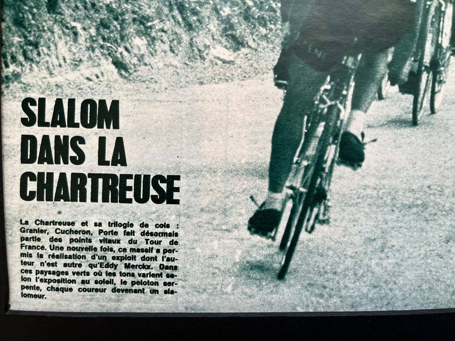 Eddy Merckx Tour De France Original Vintage Cycling Print 1968 photo Art