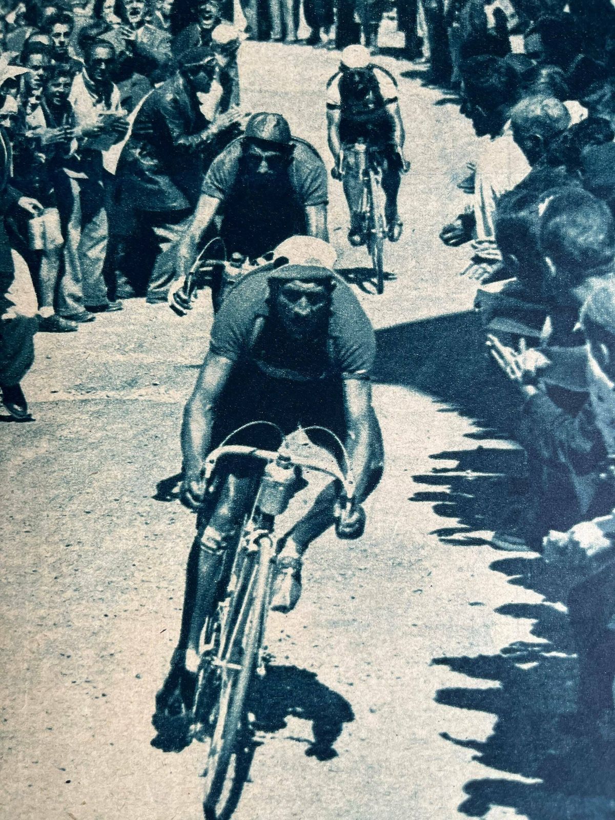 Gino Bartali Vintage Tour De France Cycling Print 1948 Sommet De St Bernard photo buy