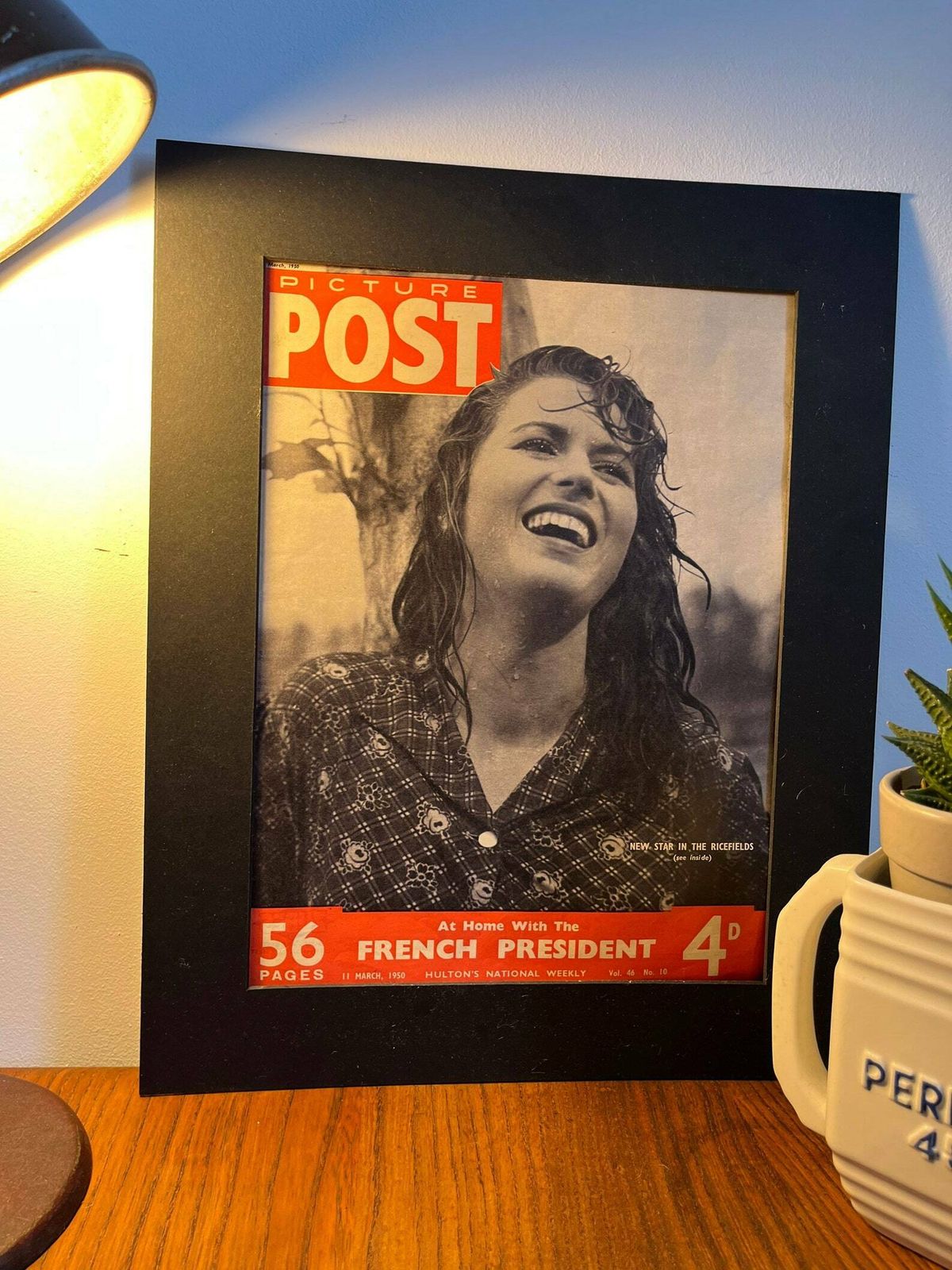 1950 Picture Post Original Vintage Magazine Cover Silvana Mangano photo for sale