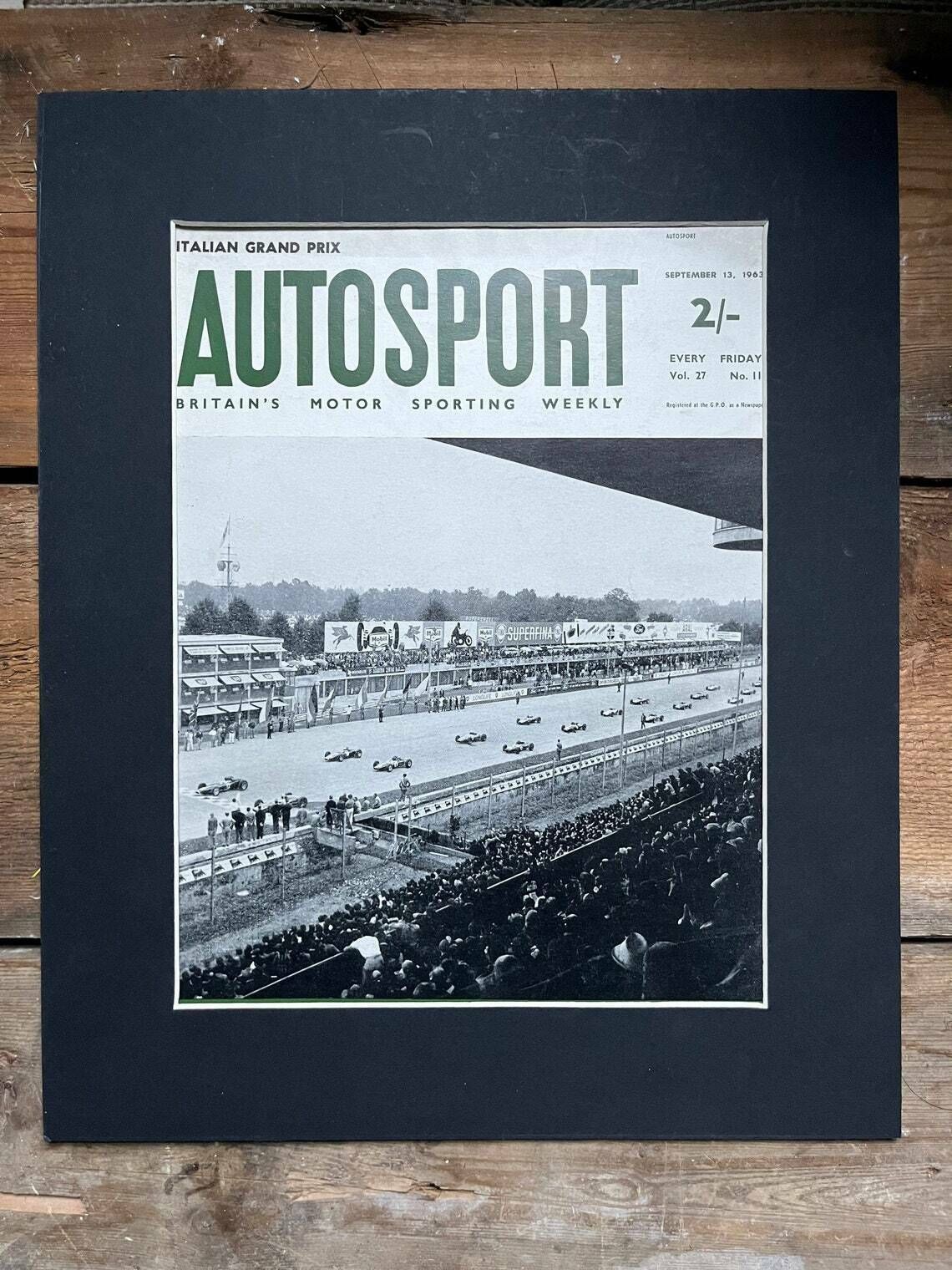Vintage Autosport Print 1963 Italian Grand Prix