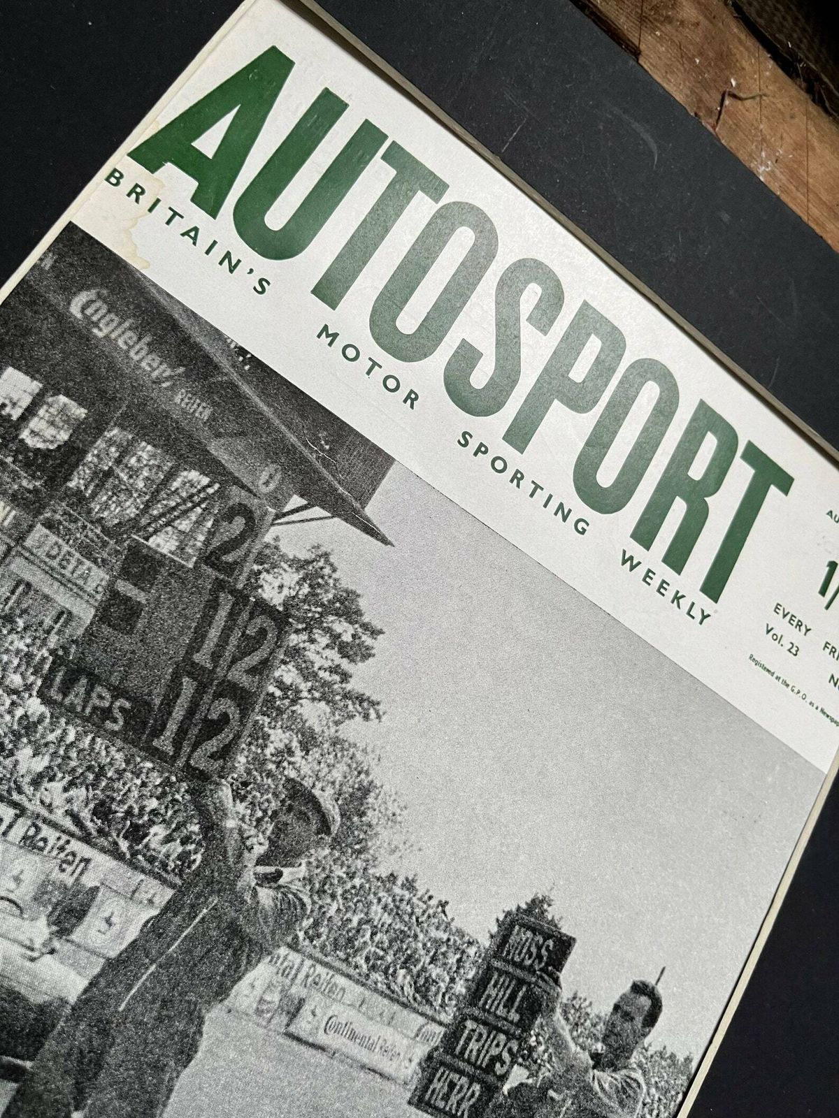 Vintage Autosport Print 1961 Graham Hill Stirling Moss German Grand Prix photo vinterior