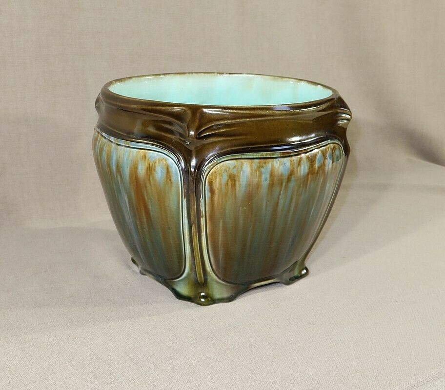 Art Nouveau Flowerpot, After H. Guimard, Faiencerie De Fives – 1900 photo furniture