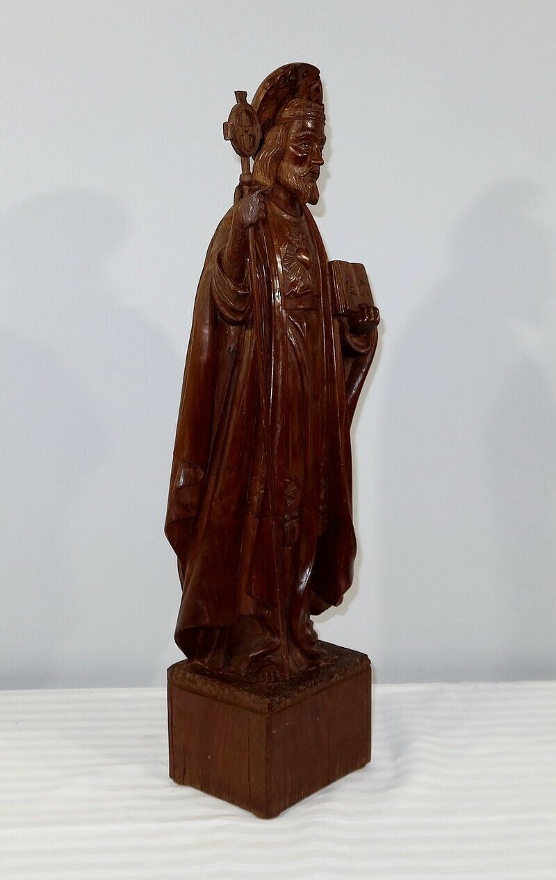 1369.9 Important Statue Of Christ In Chestnut, Late 19th Century photo