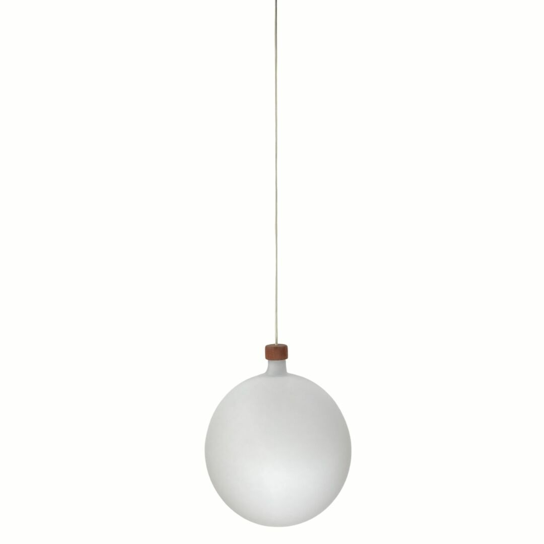 photo for sale Cascade Glass And Teak Lamp By Uno & östen Kristiansson For Luxus, Sweden 1960s