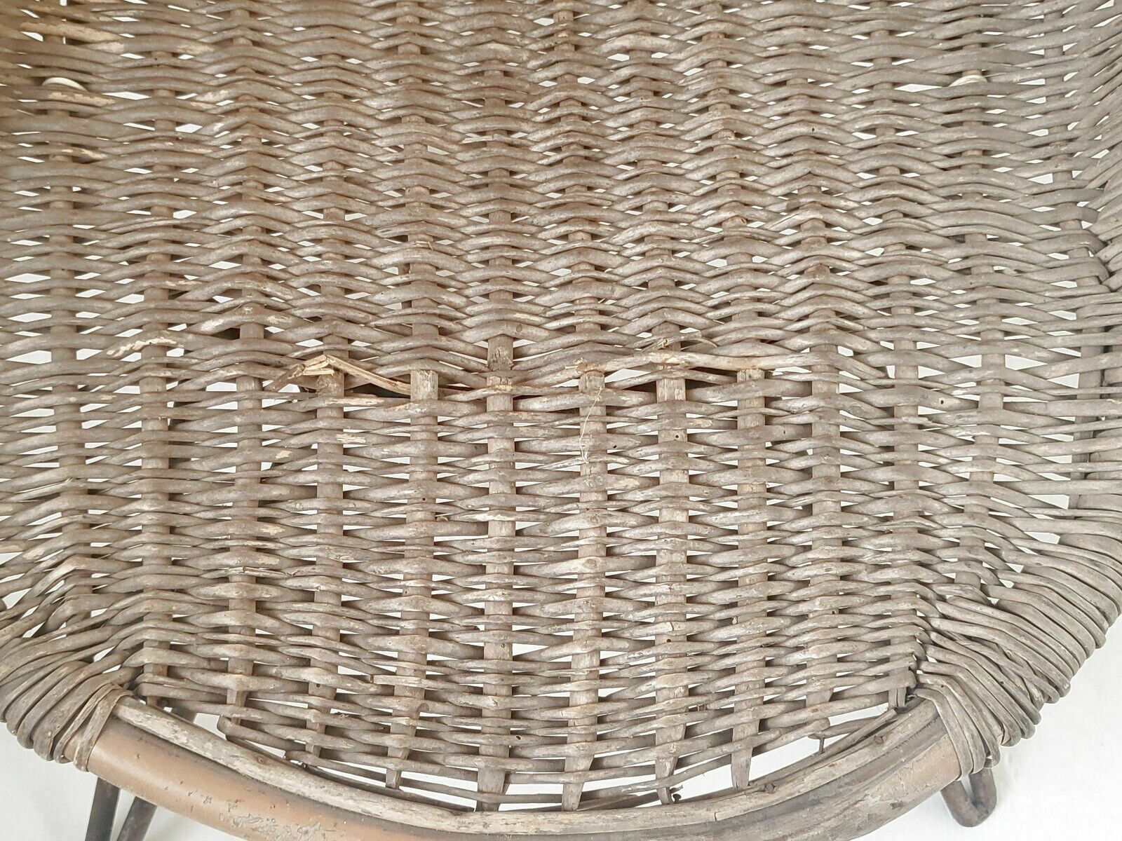 Vintage Armchair 1950 Rattan & Steel Dlg Jean Royere Janine Abraham Dirk Jan Rol photo buy