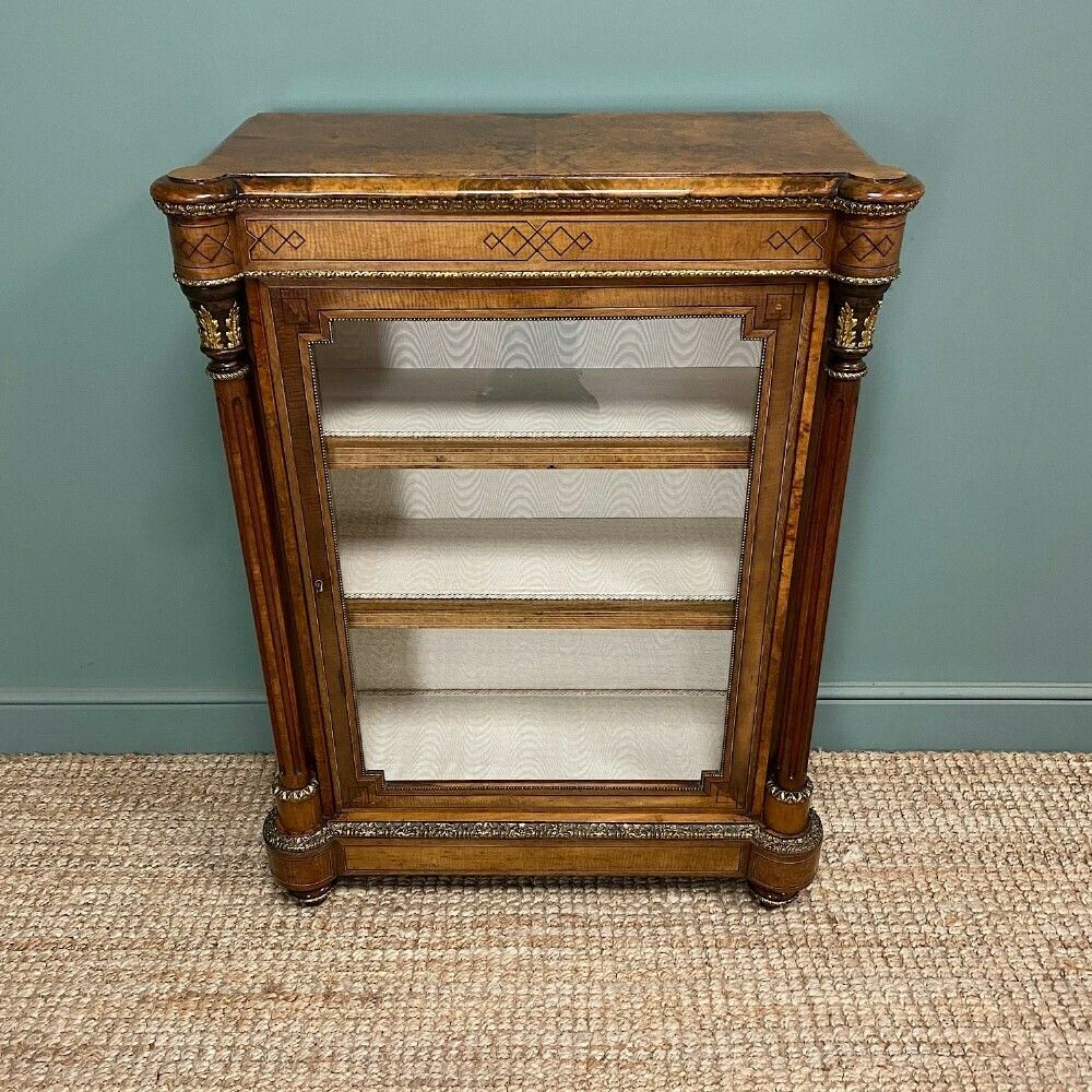 Fine Quality Antique Victorian Walnut Pier Cabinet photo buy