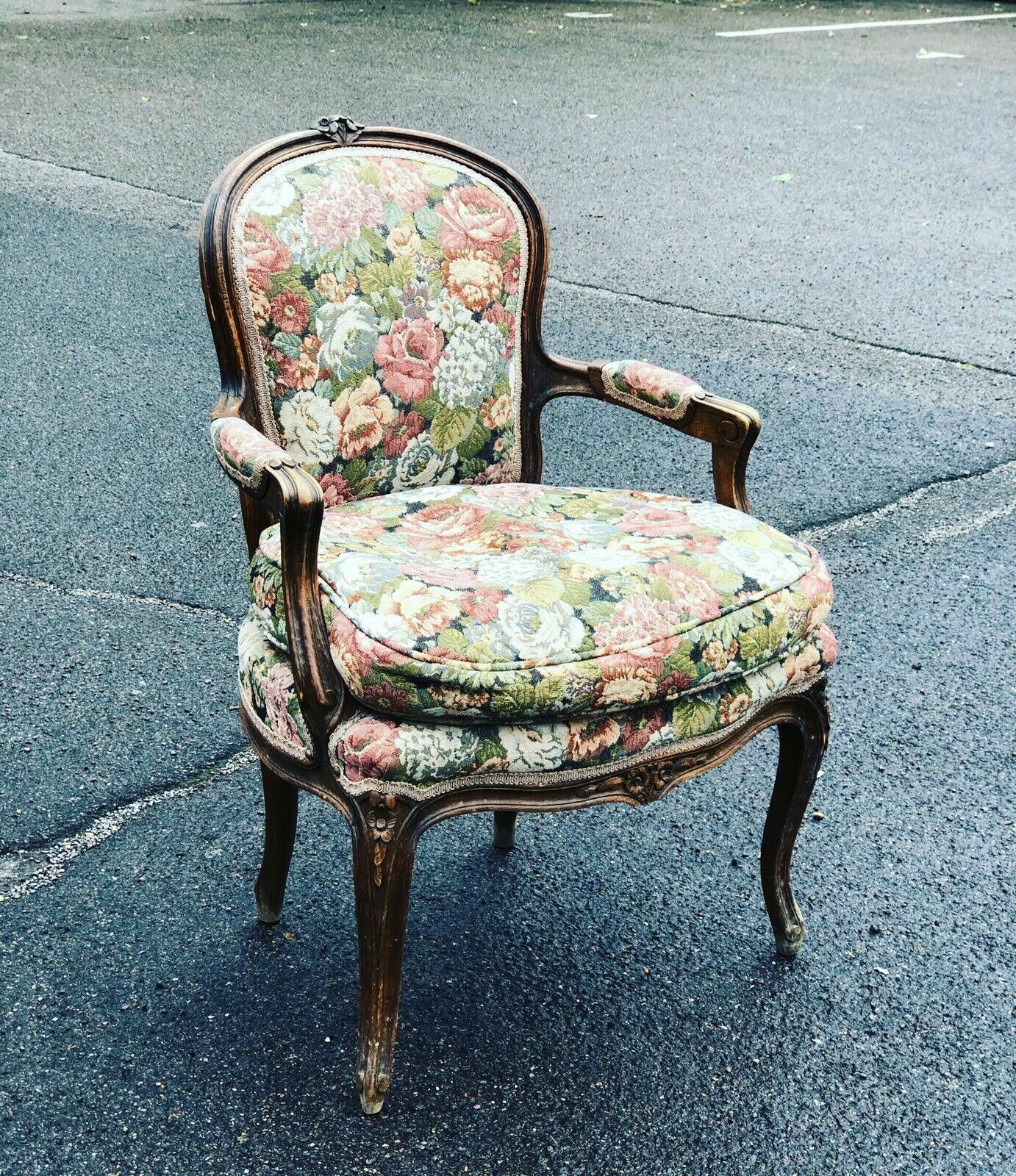 French Armchair With Tapestry Upholstery photo Furniture