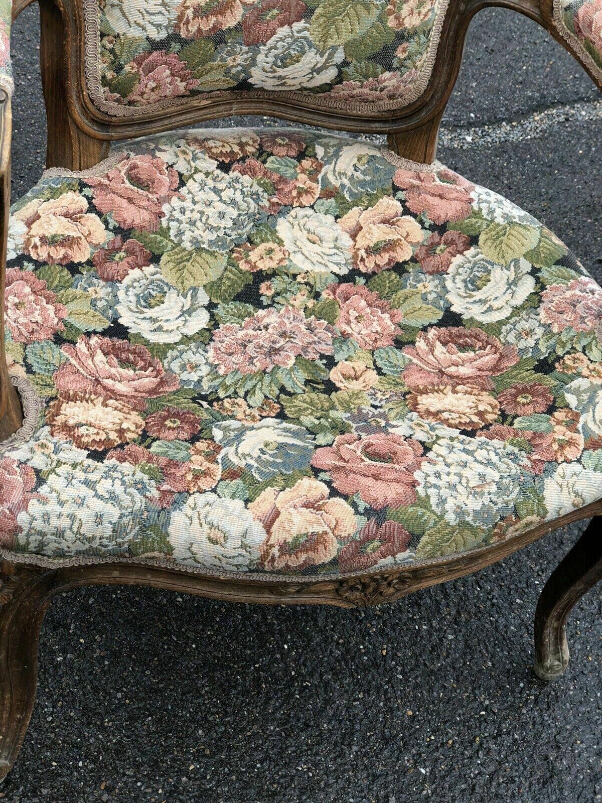 French Armchair With Tapestry Upholstery photo buy