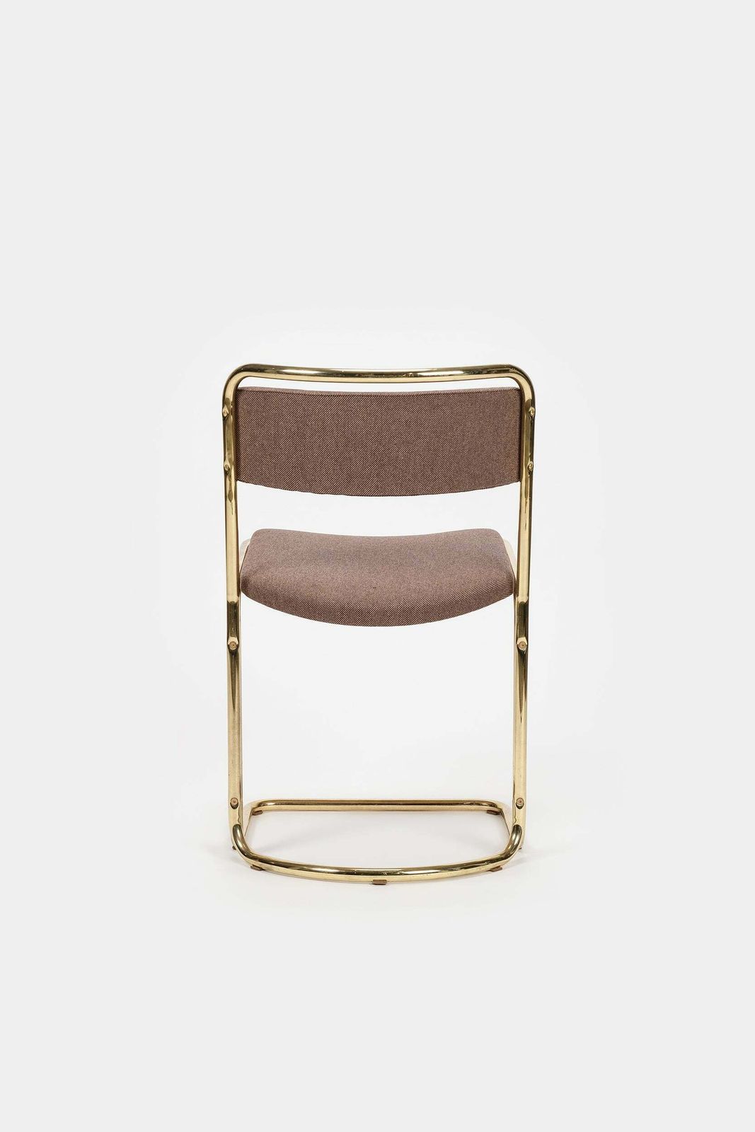 Chair With Brass Frame, Italy, 70s photo vinterior