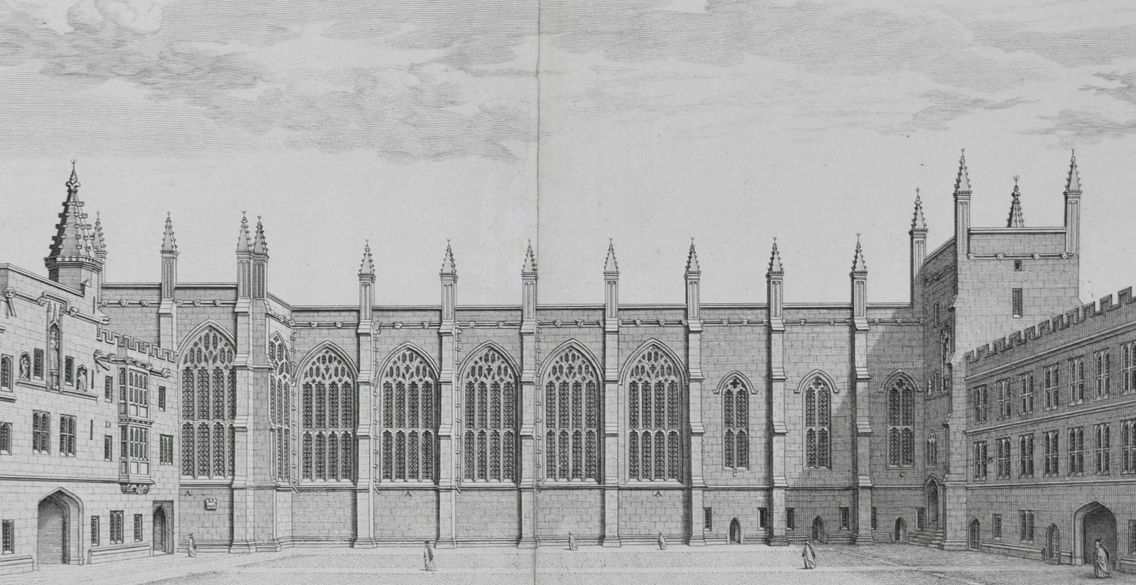David Loggan (1634 – 1692) New College, Oxford (1705) photo for sale