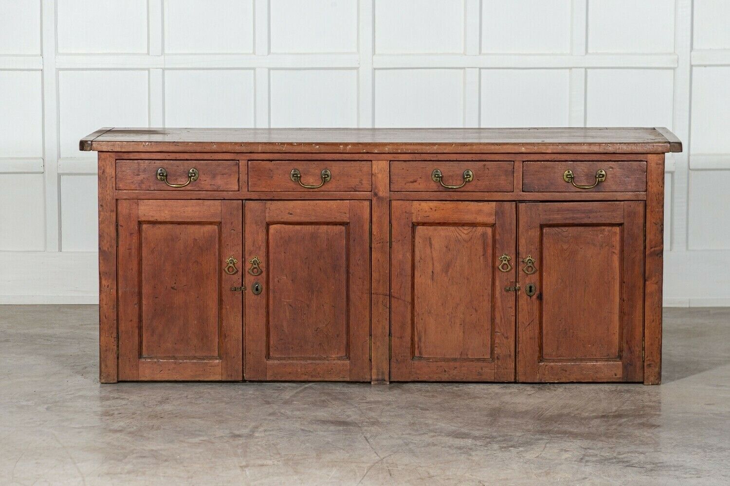 Large 19thc Provincial English Pine Dresser Base photo furniture