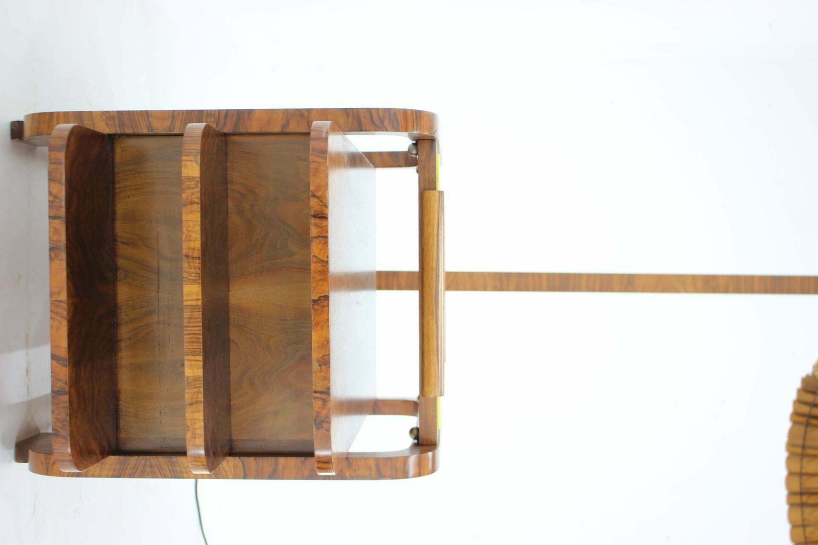 1930s Restored Large Art Deco Floor Lamp,Czechoslovakia photo furniture